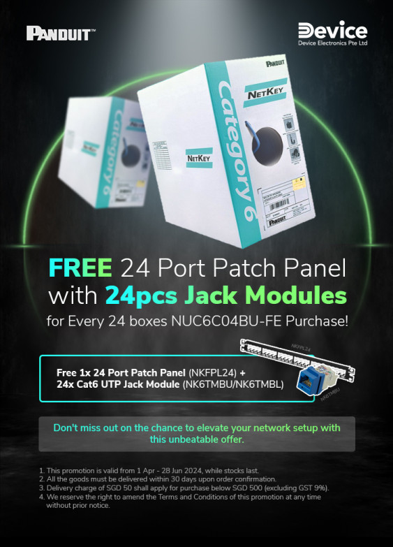 FREE 24 Port Patch Panel with 24pcs Jack Modules
