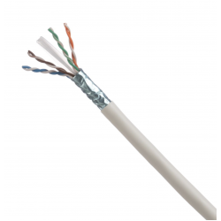 Panduit Category 6A, 4-Pair, 23 AWG, F/UTP, LSZH Copper Cable,White jacket, 1640ft/500m