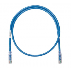 Panduit Netkey Cat6A Patch Cord, CM/LSZH, Blue, 3 meter
