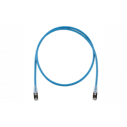  Category 6A S/FTP 26AWG Shielded Patch Cord. Blue, 1m.