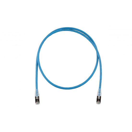 Panduit Category 6A S/FTP 26AWG Shielded Patch Cord. Blue, 2m.