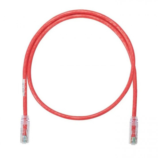 Panduit Cat 6A 28AWG UTP Patch Cord, CM/LSZH, Red, 6 meter