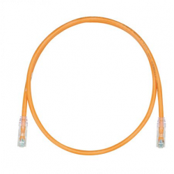 Panduit *NS* Copper Patch Cord, Cat 6, Light Orange 24AWG UTP Cable, 5 Meter