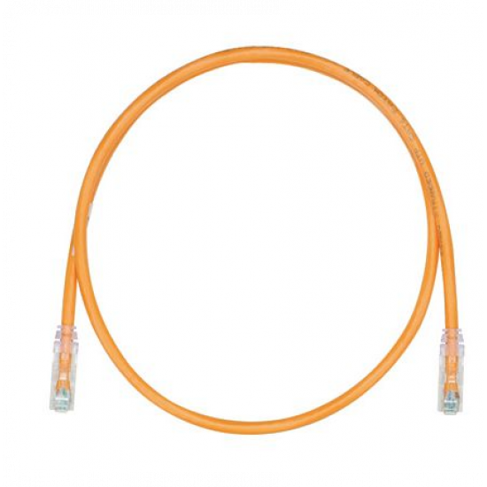Panduit *NS* Copper Patch Cord, Cat 6, Light Orange 24AWG UTP Cable, 5 Meter