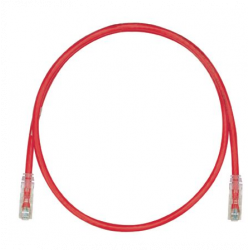 Panduit Copper Patch Cord, Cat 6, Red 24AWG UTP Cable, 15 Meter
