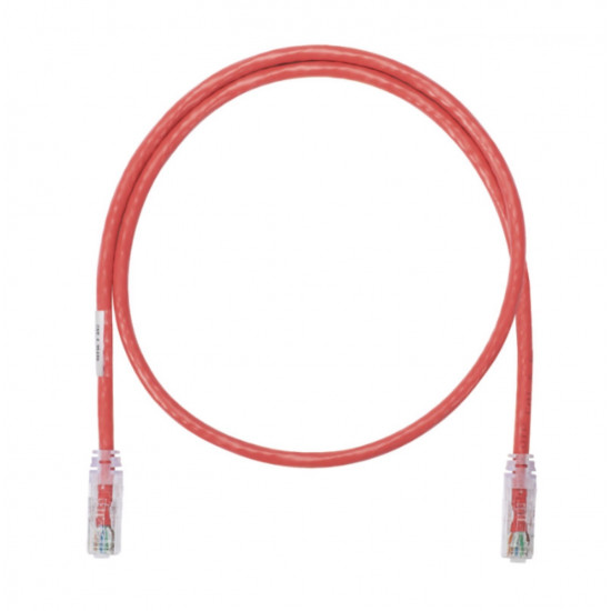 Panduit Netkey UTP 26AWG Copper Patch Cord, Category 6A, 2m, Red