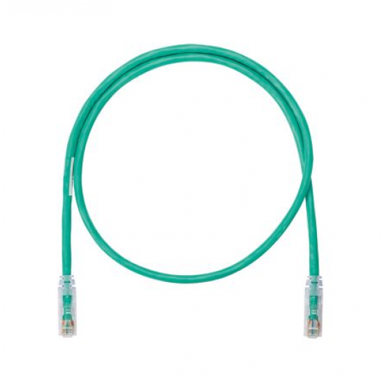 Panduit NK Copper Patch Cord, Category 6, Green 24AWG UTP Cable, 3 Meter