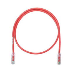 Panduit NetKey Copper Patch Cord Category 6 Red UTP Cable, 5 Meter