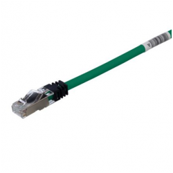 Panduit Copper Patch Cord Cat 6A Green S/FTP Cable, 1m