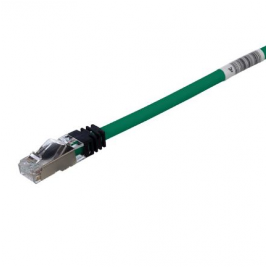 Panduit Copper Patch Cord Cat 6A Green S/FTP Cable, 1m