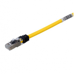 Panduit Copper Patch Cord Cat 6A Yellow S/FTP Cable, 2m