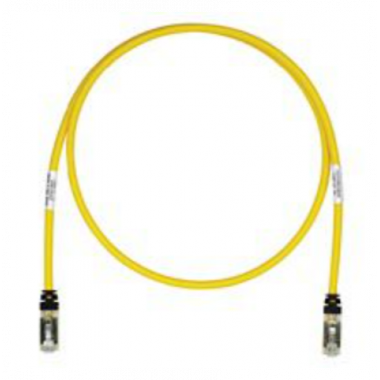 Panduit Panduit Copper Patch Cord Cat 6A Yellow S/FTP Cable, 3ft