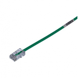 Panduit Copper Patch Cord, Cat 5e (SD), 28 AWG, Green CM/LSZH UTP Cable, 1m