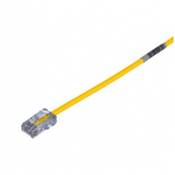 Panduit Copper Patch Cord Cat 5e (SD) 28 AWG Yellow CM/LSZH UTP Cable, 1m