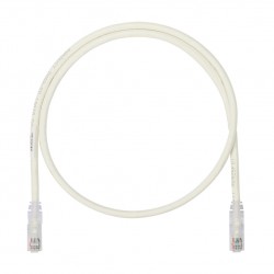 Panduit Copper Patch Cord, Cat 6A (SD), White, UTP Cable, 10m