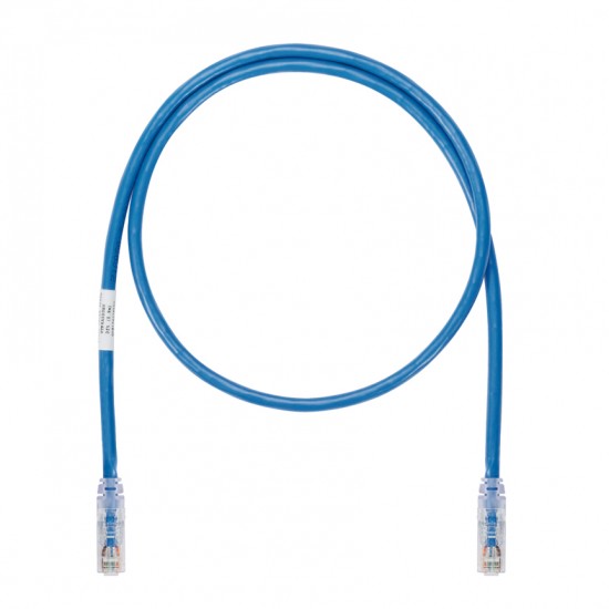 Panduit Copper Patch Cord, Cat 6A (SD), Blue, UTP Cable, 10m