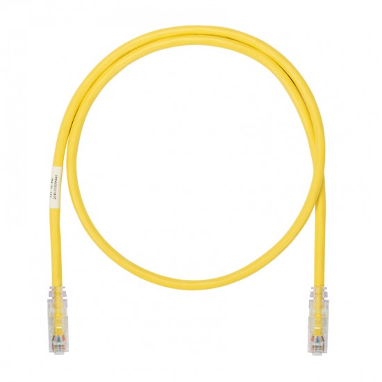 Panduit Copper Patch Cord, Cat 6A (SD), 26AWG, Yellow UTP Cable, 3m