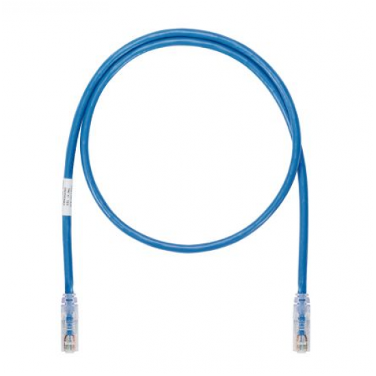 Panduit Copper Patch Cord, Cat 6A (SD), Blue UTP LSZH Cable, 1m