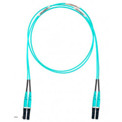 Panduit OM3 2-fiber, 1.6mm jacket, LSZH, LC push-pull to LC push-pull patch cord, Std, IL, - 3m