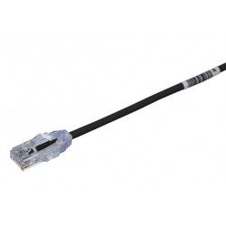 Panduit *NS* Copper Patch Cord, Category 6 Performance 28 AWG, Black CM/LSZH Cable, 0.3 Meter