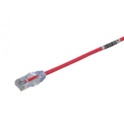 Panduit *NS* Copper Patch Cord, Category 6 Performance 28 AWG, UTP, Red CM/LSZH Cable, 10 Inch