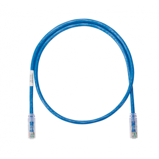 Panduit Netkey Cat6A Patch Cord, CM/LSZH, Blue, 5 meter