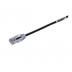 Panduit Copper Patch Cord, Category 6 Performance 28 AWG, UTP, Black CM/LSZH Cable, 2.5 Meter