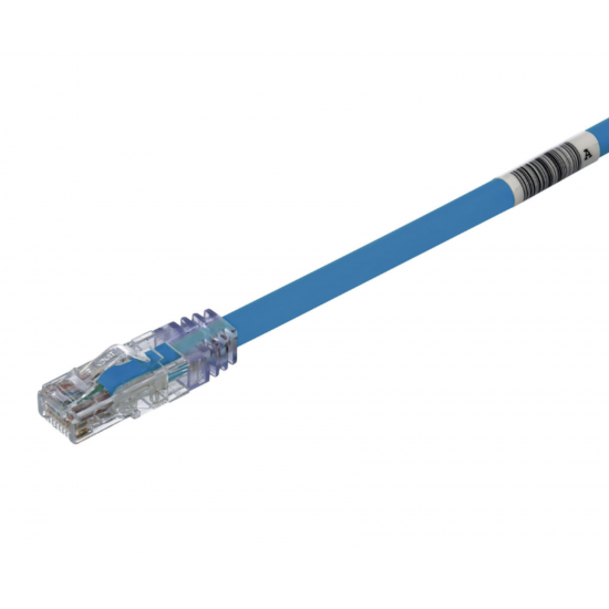 Panduit Copper Patch Cord, Cat 6A, Blue, UTP, 24AWG, LSZH Cable, 3m