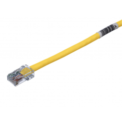 Panduit Copper Patch Cord, Cat 5e, Yellow UTP Cable, 1 Meter