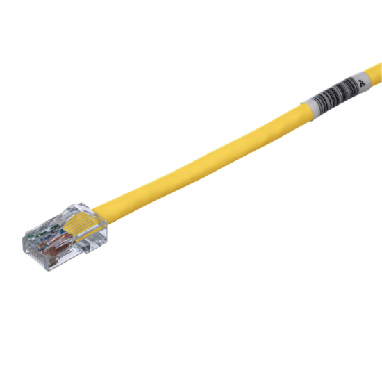 Panduit Copper Patch Cord, Cat 5e, Yellow UTP Cable, 1 Meter