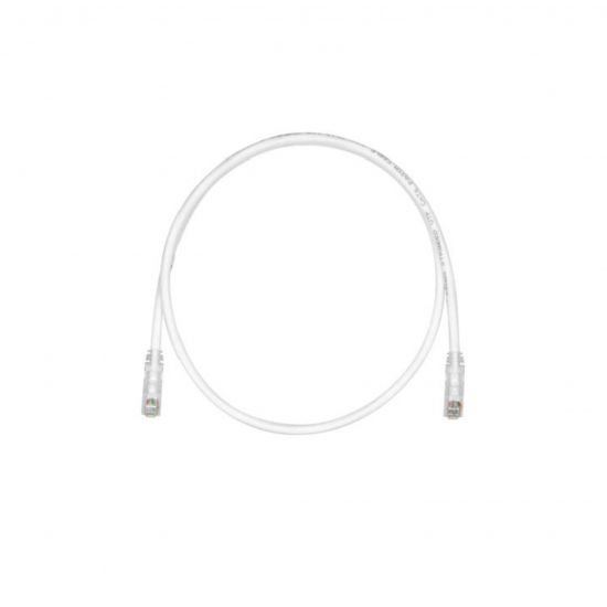 Panduit Copper Patch Cord, Cat 6, 24AWG, Gray UTP Cable, 8 Meter