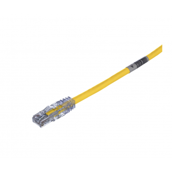 Panduit Copper Patch Cord, Cat 6, 24AWG, Yellow UTP Cable, 7 Meter